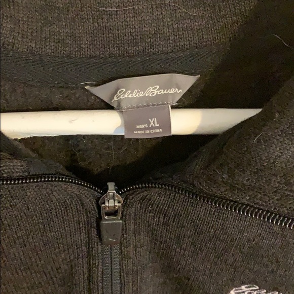 Eddie Bauer Quarter Zip Pullover Sweatshirt - Picture 2 of 3